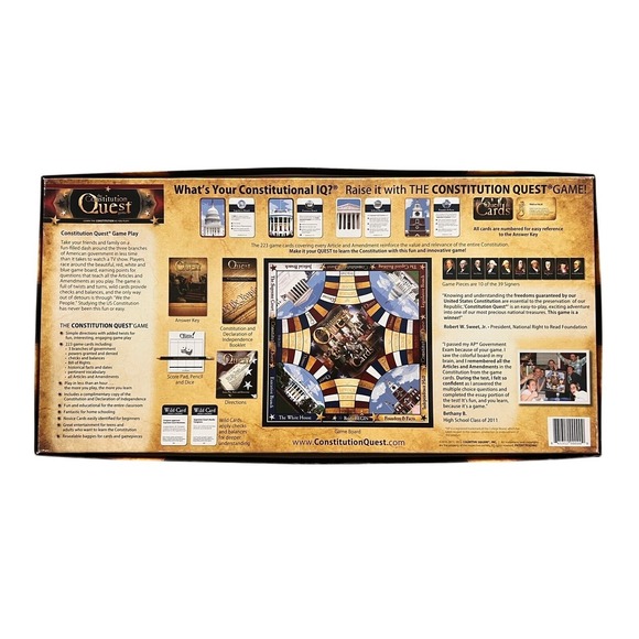Constitution Quest Board Game by Cognitive‎ Square 2012 Complete - Picture 6 of 6